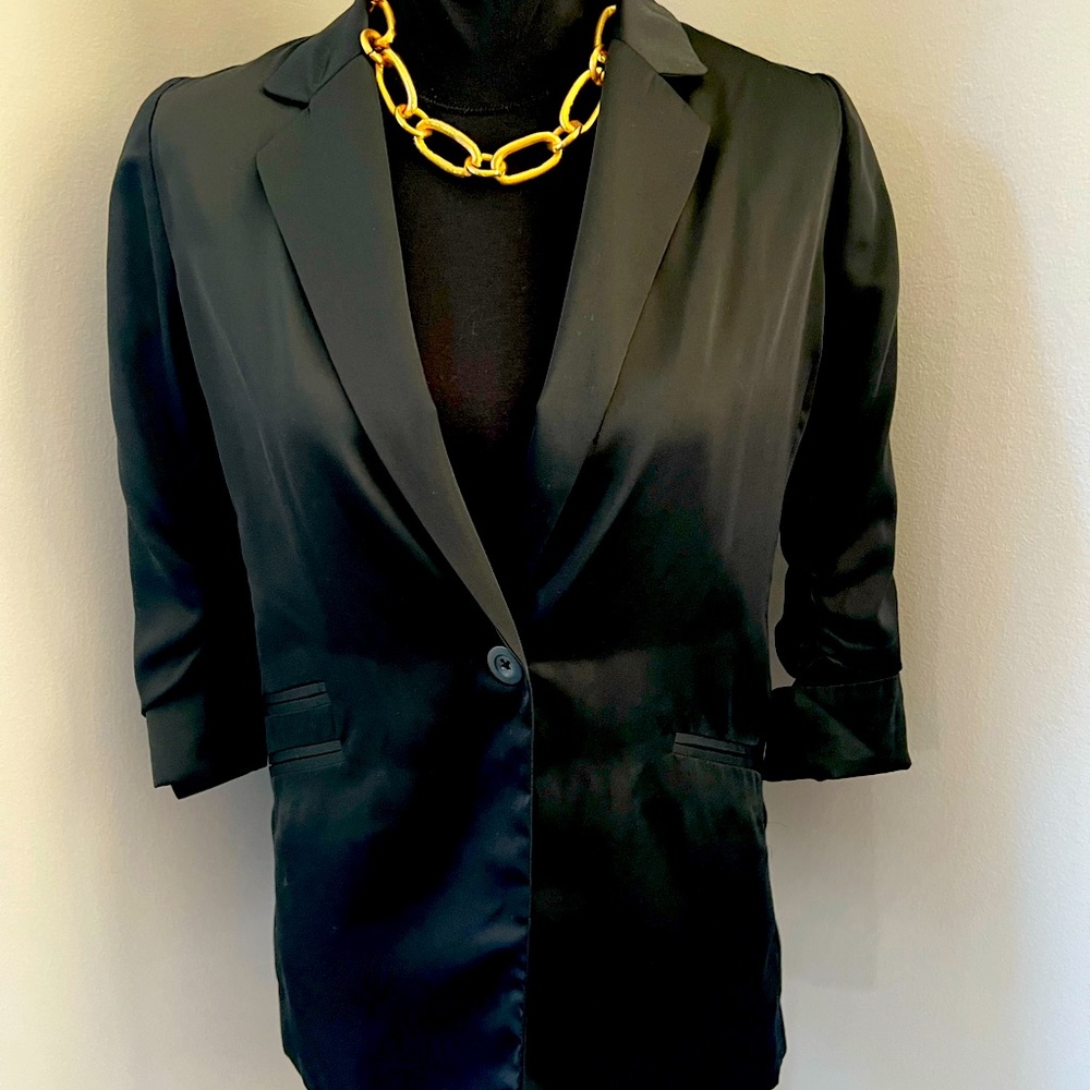 Lauren Conrad 3/4 sleeve boyfriend blazer - Picture 5 of 12